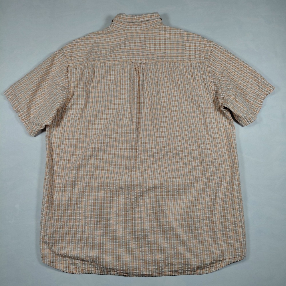 Columbia Sportswear Company Plaid Seersucker S/S Button Up Shirt Mens Large - Picture 5 of 9